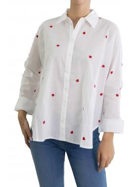 Camicia tinta unita con dettagli Only